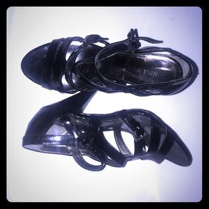 Black Nine West Heeled Shoes